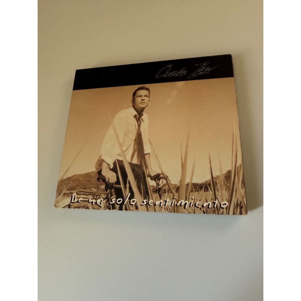 Charlie Zaa De Un Solo Sentimiento CD 2001 Sony Discos Latin Bolero SNK-84540